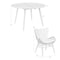 Armen Living Sydney and Fanny 5 Piece Outdoor Patio Dining Set in Dark Eucalyptus Wood 840254335950 - alternate 6
